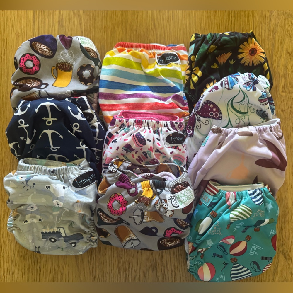 Cloth Diaper All-In-One Lot of 10